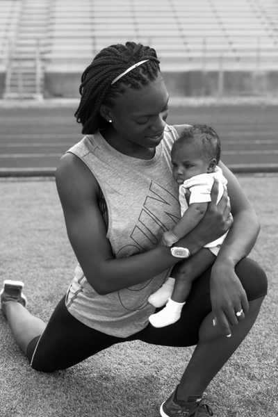 Dawn Harper Nelson with daughter Harper (Dawn Harper Nelson)