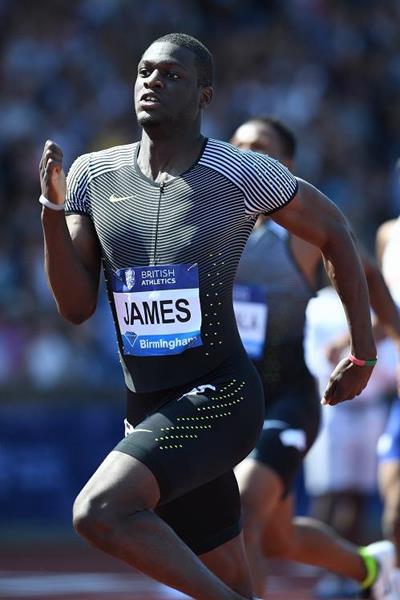 Kirani James wins the 400m at the IAAF Diamond League meeting in Birmingham (Jean-Pierre Durand)