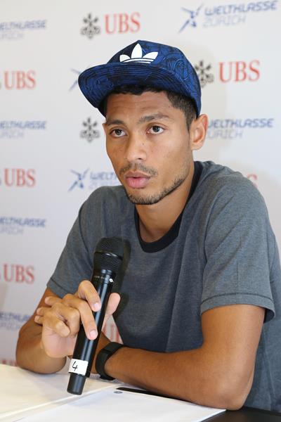 Wayde van Niekerk ahead of the 2015 IAAF Diamond League final in Zurich (Jean-Pierre Durand)