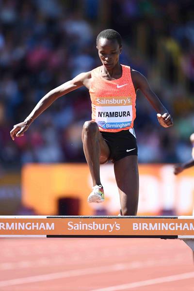 Virginia Nyambura at the 2015 IAAF Diamond League meeting in Birmingham (Jean-Pierre Durand)