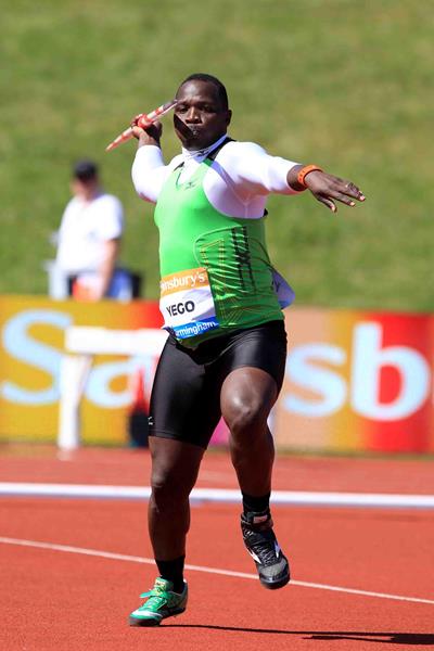 Julius Yego at the IAAF Diamond League meeting in Birmingham (Jean-Pierre Durand)