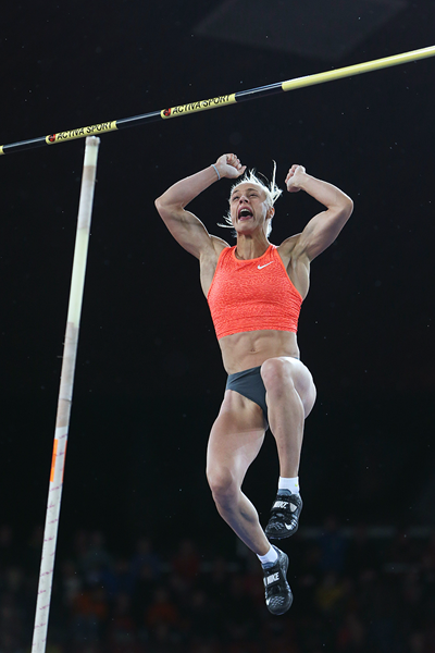 Nikoleta Kyriakopoulou, winner of the pole vault at the IAAF Diamond League meeting in Zurich (Jean-Pierre Durand)