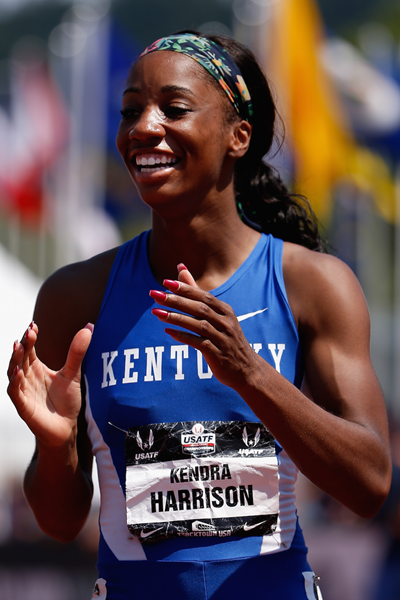 US sprint hurdler Kendra Harrison ()