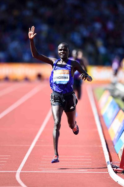 Thomas Longosiwa at the 2015 IAAF Diamond League meeting in Birmingham (Jean-Pierre Durand)
