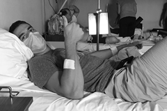 Milan Ristic during his cancer treatment (Milan Ristic)