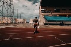 Fred Kerley at practice (Fred Kerley)