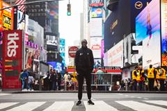 Geoffrey Kamworor ahead of the New York City Marathon (Dan Vernon)