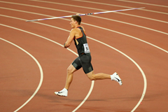 Thomas Rohler competes at the IAAF World Championships in Beijing (Getty Images)