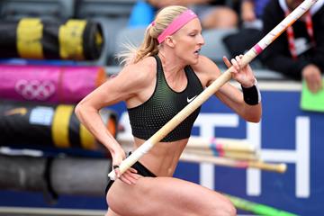 Sandi Morris in Birmingham (Jiro Mochizuki)
