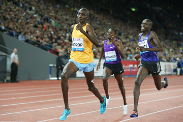 Asbel Kiprop wins the 1500m at the IAAF Diamond League meeting in Zurich (Jean-Pierre Durand)
