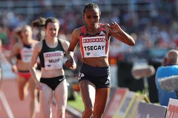 Gudaf Tsegay takes the Stockholm 1500m (Giancarlo Colombo)