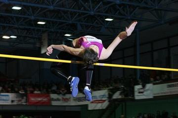 Mariya Kuchina wins the women's high jump in Trinec (LOC Beskydska latka)