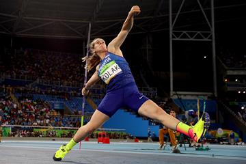 Sara Kolak in the Rio 2016 Olympic final (Getty Images)
