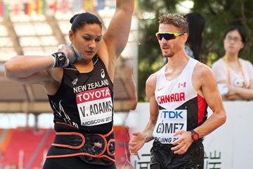 Valerie Adams and Inaki Gomez (Getty Images)