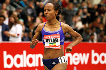 Meserat Defar at the 2016 New Balance Indoor Grand Prix meeting in Boston (Andrew McClanahan)