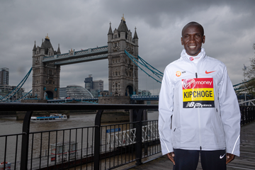 Eliud Kipchoge ahead of the 2019 London Marathon (Bob Martin / organisers)