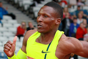 Botswana's Isaac Makwala in action in the 400m (Victah Sailor)