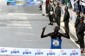 Kenya’s Hillary Kimaiyo wins the 23rd LALA International Marathon in Torreon, Mexico in 2:08:17 (organisers)