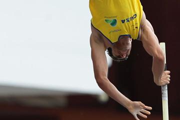 Brazil's Augusto de Oliveira, winner of the Pole Vault (Wagner Carmo/CBAt)