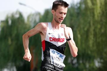 Canada's Ben Thorne in the 20km race walk at the IAAF World Championships Beijing 2015 (Getty Images)