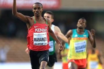George Manangoi wins the 1500m at the IAAF World U18 Championships Nairobi 2017 (Getty Images)