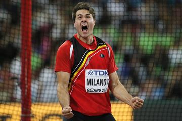 Philip Milanov at the 2015 World Championships (AFP/Getty Images)