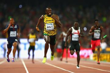 Usain Bolt anchors Jamaica to victory in the 4x100m at the IAAF World Championships, Beijing 2015 (Getty Images)