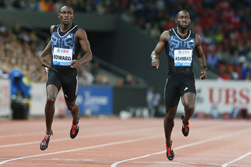 Alonso Edward wins the 200m at the IAAF Diamond League meeting in Zurich (Jean-Pierre Durand)