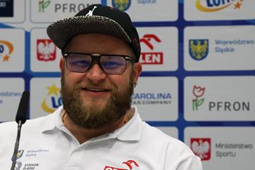 Pawel Fajdek on the eve of the Skolimwska Memorial (Bob Ramsak)