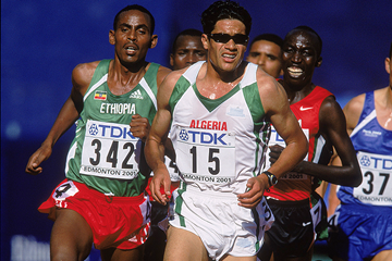 Ali Saidi-Sief in the 5000m at the 2001 IAAF World Championships (Getty Images)