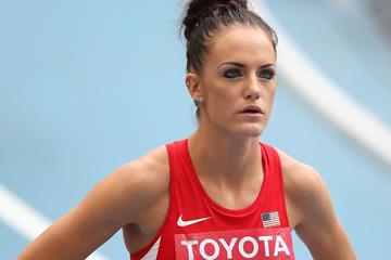 Georganne Moline in the 400m hurdles at the IAAF World Championships (Getty Images)