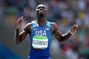 Kerron Clement wins the 400m hurdles at the Rio 2016 Olympic Games (Getty Images)