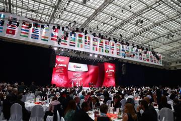 The IAAF Congress Opening Dinner at Moscow's Gostiny Dvor (Getty Images)