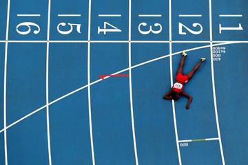 Alysia Montano in the womens 800m at the IAAF World Athletics Championships Moscow 2013 (Getty Images)