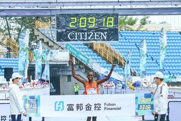Paul Lonyangata wins the 2020 Taipei Marathon (Organisers)