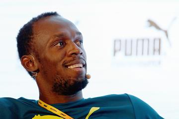 Usain Bolt ahead of the IAAF World Championships, Beijing 2015 (Getty Images)