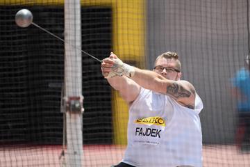 Pawel Fajdek in the hammer at the IAAF World Challenge meeting in Osaka (Getty Images)