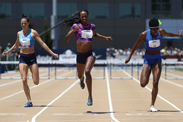 Dalilah Muhammad wins the 400m hurdles at the US Championships (Getty Images)