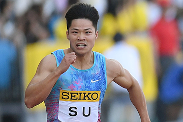 Chinese sprinter Su Bingtian in the 100m (Getty Images)