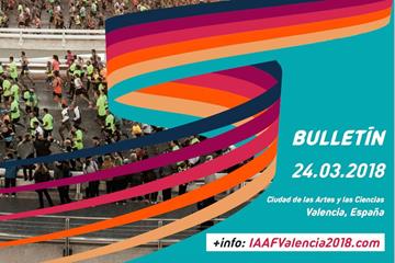 IAAF World Half Marathon Championships Valencia 2018 official bulletin (LOC)