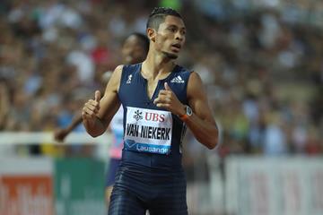 Meeting record for Wayde van Niekerk in Lausanne (Giancarlo Colombo)