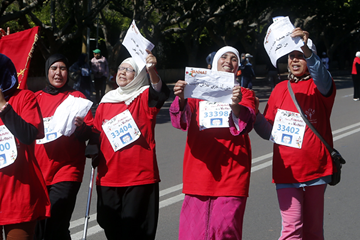 Participants at the Women's Race to Victory in Rabat (Organisers)