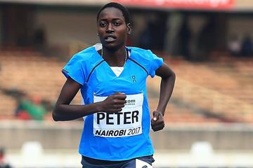 Sunday Kamisa Peter of the athlete refugee team in the 800m at the IAAF World U18 Championships Nairobi 2017 (Getty Images)