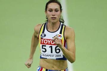 Kim Gevaert of Belgium winning her 60m heat (Getty Images)