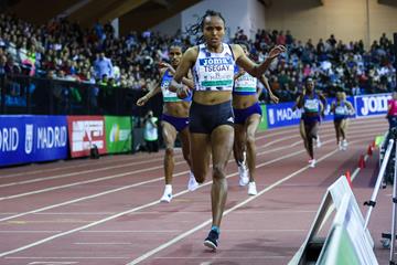 Madrid 1500m winner Gudaf Tsegay (Dan Venon)