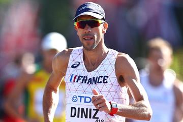 Yohann Diniz on his way to winning the 50km race walk (Getty Images)
