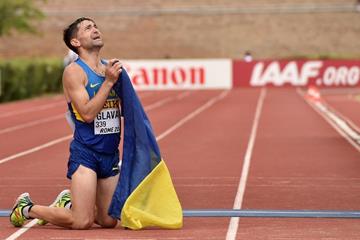 Igor Glavan after finishing third in the 50km at the IAAF World Race Walking Team Championships Rome 2016 (Getty Images)