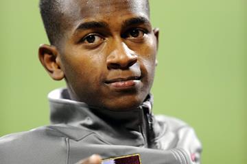 Qatari high jumper Mutaz Essa Barshim (Jiro Mochizuki)