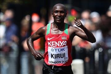 Geoffrey Kirui winning the IAAF World Championships London 2017 marathon title (Getty Images)