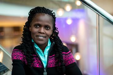 Kenyan marathoner Brigid Kosgei (Dan Vernon)